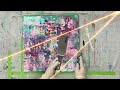 Squeegee Technique | Abstract Acrylic Painting with the Painting Knife | Abstract Garden Painting