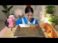실비김치 가는데 짜파게티 간다~with 떡갈비 실비김치 먹방 Super spicy kimchi ASMR Korean MUKBANG