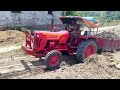 Mahindra 265 DI Tractor Trolley Stuck in Pond | Terex Backhoe Machine loading soil in Tractor 🚜🚜