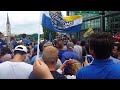 St  Louis Blues showing off the Stanley cup at the parade rally