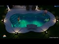 Staycation Fiberglass Pools - Peterson Family Pool -  Maldivas Sunset