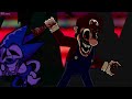 Four Way Fracture but is Sonic.exe Team vs Mario.exe Team - Friday Night Funkin Cover