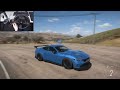 950HP Ford Mustang GT 2024 - Forza Horizon 5 | Steering Wheel Gameplay