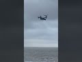 USAF V-22 Osprey LOW Hover Over Norfolk Beach.