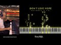 Cochren & Co. - Don't Lose Hope (Official Piano Cover)