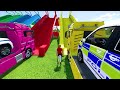 POLICE VEHICLES CARS TRANSPORTING WITH MAN TRUCKS TO GARAGE ! Farming Simulator 22