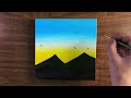 Easy Sunset for Beginners | Acrylic Painting Tutorial Step by Step | Painting