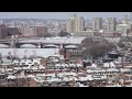 winter boston cityscape facing the frozen charles river basin bridge suqorxmfx  D