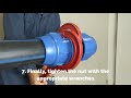 How to install Perla compression fittings for PE pipes - diameter sizes Ø75mm - Ø90mm - Ø110mm