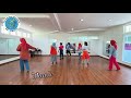 SAMBA WHISPER choreo by. Jean-Pierre Madge & Rebecca Lee | Demo | Line Dance | d'ULD DKI 14