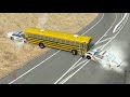 School Bus Crashes 10 | BeamNG.drive