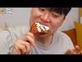 ASMR MUKBANG | Giant BBQ Chicken Drumsticks, black bean noodles, dumpling recipe ! eating