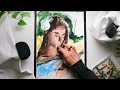 ASMR Drawing a Woman Reading - No Talking