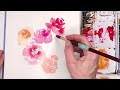 EASY loose Watercolor roses for beginners