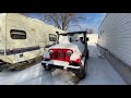 Attempting to Start the Mahindra Roxor in cold very cold Weather
