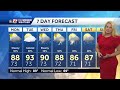WATCH: Scattered Afternoon Storms Possible This Week in North Carolina, Heavy Rain Chances, Beryl...