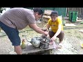 2 repair girls restore 110cc motorbike from broken to new - repair girl