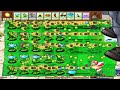 Three Gatling Snow Pea vs ALL Zombies and DR.ZOMBOSS | Plants and Zombies