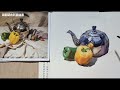 Watercolor painting for beginners - still life