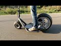 Making a huge electric scooter with a car wheel full build