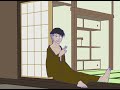 Art Time-Lapse Tougou Lounging on a Engawa