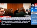 Berserk woman interrupts press conference