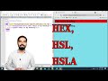 HTML Colors with Practical Example | How to use HTML Colors RGB and RGBA | Hindi |#basichtml