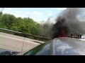 Car fire, I-95 Delaware