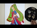Thread Painting || Embroidery Thread Painting ||