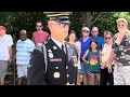 Changing of the guard at Tomb of the Unknown Soldier