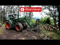 Tropischer Schwarzwald - Forstarbeit bei 22°C und Regen | Fendt 312 Vario mit Ritter Forst