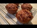 Baking sweet cherry muffins