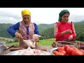 Exploring Rural Iran: Biryani Chicken Stuffed Sour Cherry Pilaf With Fresh Shirazi Salad