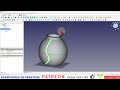 FreeCAD for Beginners #65 cool tricks for making a ribbed vase #cad #freecad #design #makers