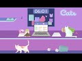 Study with Cats 🎧 Pomodoro Timer 25/5 x Animation | Chillhop | For studying / working / coding etc💜