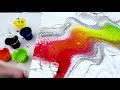 Rainbow 🌈 Swipe Tutorial ~ White with Black Lacing ~ Acrylic Pouring ~ Brightline Series