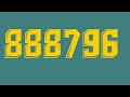 Colorful Numbers 1 to 1111111 with Fonts