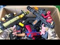 Unpacking special police toys, 98K sniper rifle, Thompson submachine gun, Barrett sniper rifle,