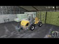 Making and collecting hay bales, harvesting sunflowers and corn | FS 19 | Marwell Manor Farm #38| 4K
