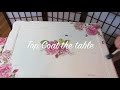 How to Decoupage Furniture with Napkins a Table