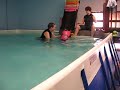 Doberman Pinscher's 2nd Swimming Lesson - Swims almost like a Lab Dog now!