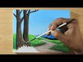 Clay path in the Hill/ Acrylic Paint for Beginners ☘️
