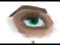 (first video!!) how to draw a simple eye in procreate