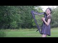 The Sound of Silence  |  Simon & Garfunkel (Harp Cover)