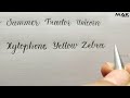 English cursive writing practice for beginners | Simple words practice with capital A-Z