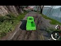 Three Friends Race Down a DANGEROUS Road in BeamNG Drive?!