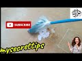 Put Plastic bag on your broom and you will never sweep like before |How to Kitchen Clean & Organized