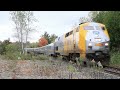 VIA Corridor trains on GO Richmond Hill line - 15 October 2023