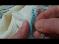 Etamine and Cross Stitch Starting Technique with and without Knots & How to Start  Cross Stitching