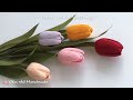 How To Make Tulip Paper Flower / Paper Flower / Góc nhỏ Handmade